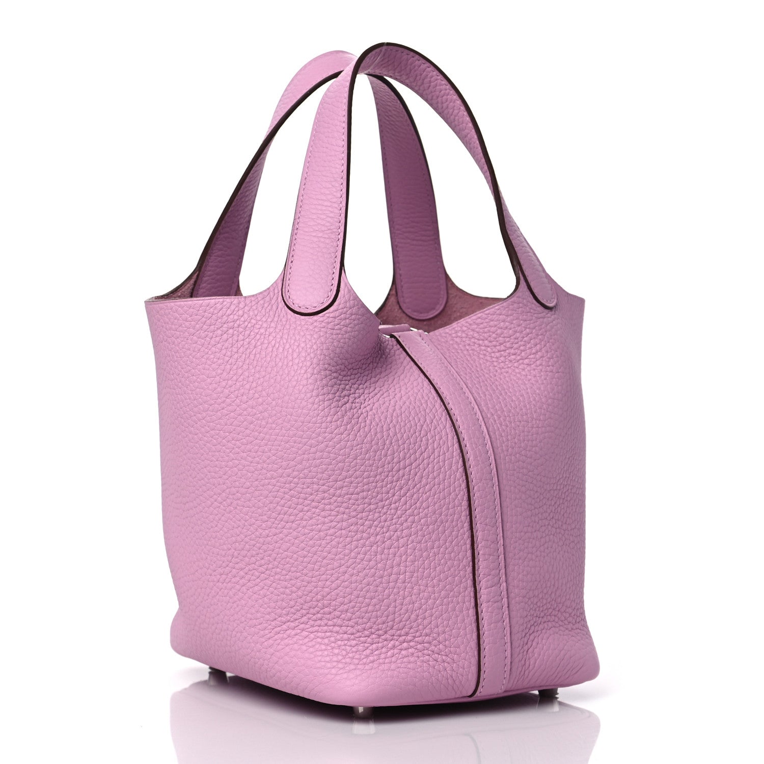 Hermes Taurillon Clemence Picotin Lock 18 PM Mauve Sylvestre 3 of 9