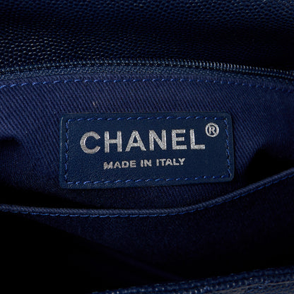 Chanel Caviar Quilted Mini Coco Handle Flap Navy Blue Blue 7 of 11