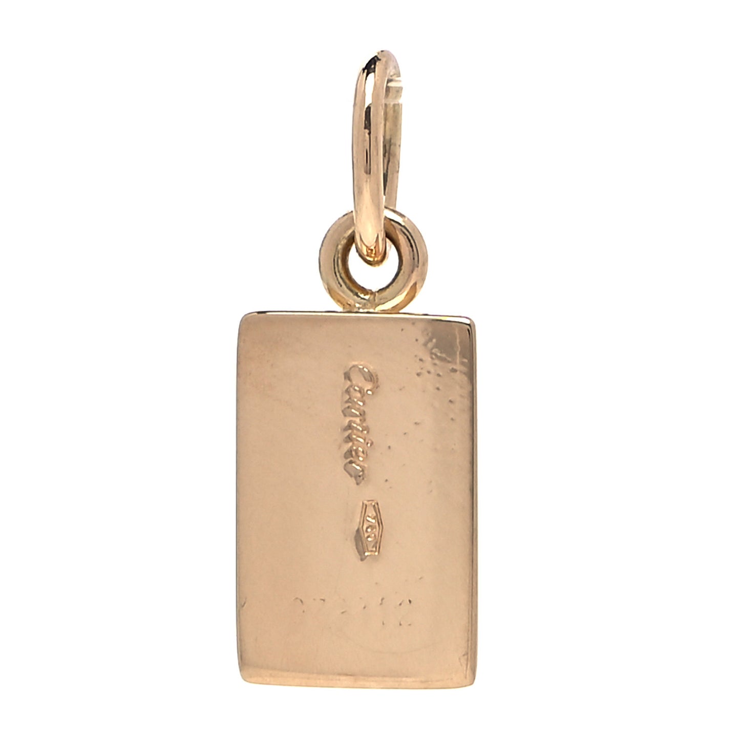 18K Yellow Gold Bar Charm