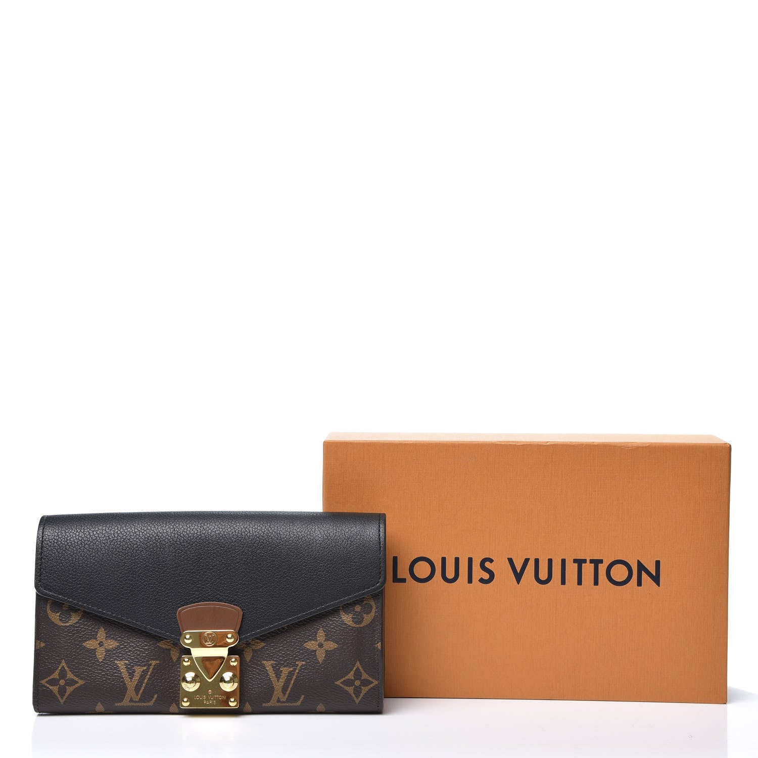 Louis Vuitton Monogram Pallas Wallet Black 9 of 9