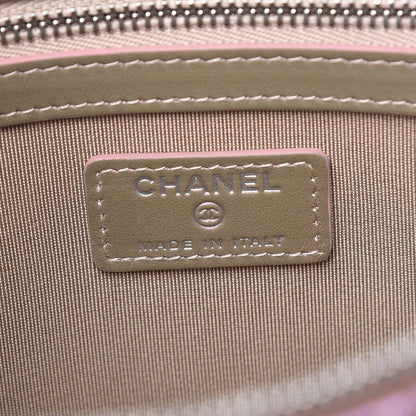 Chanel Iridescent Crumpled Calfskin Medium Cosmetic Case Pink 6 of 11