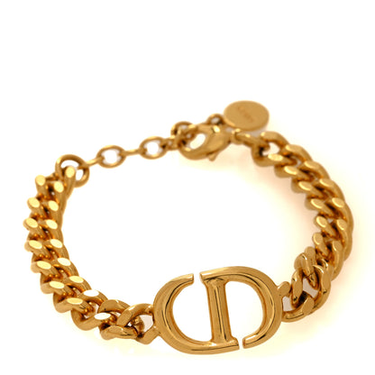 Christian Dior Brass CD Icon Chain Bracelet Gold 1 of 5