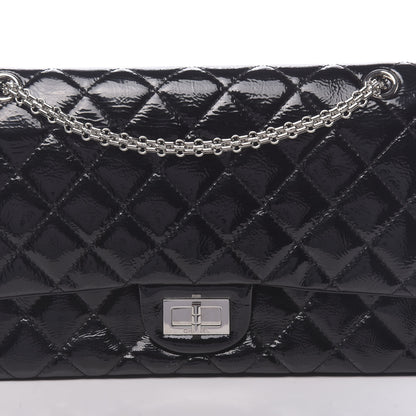 Chanel Distressed Patent Quilted 2.55 Reissue 227 Flap Black 10 of 10