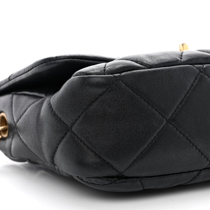 Chanel Lambskin Plexiglass Quilted Coco Love Flap Black 9 of 10