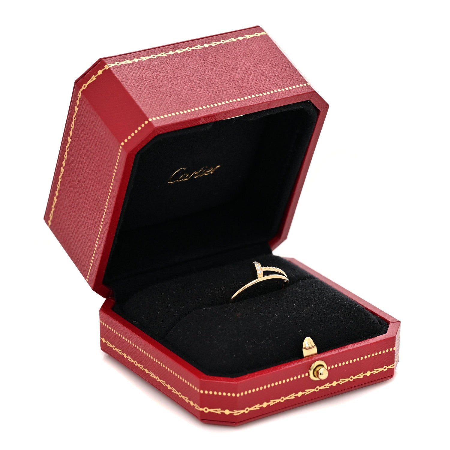 Cartier 18K Yellow Gold Diamond Small Juste Un Clou Ring 59 8.75 5 of 5