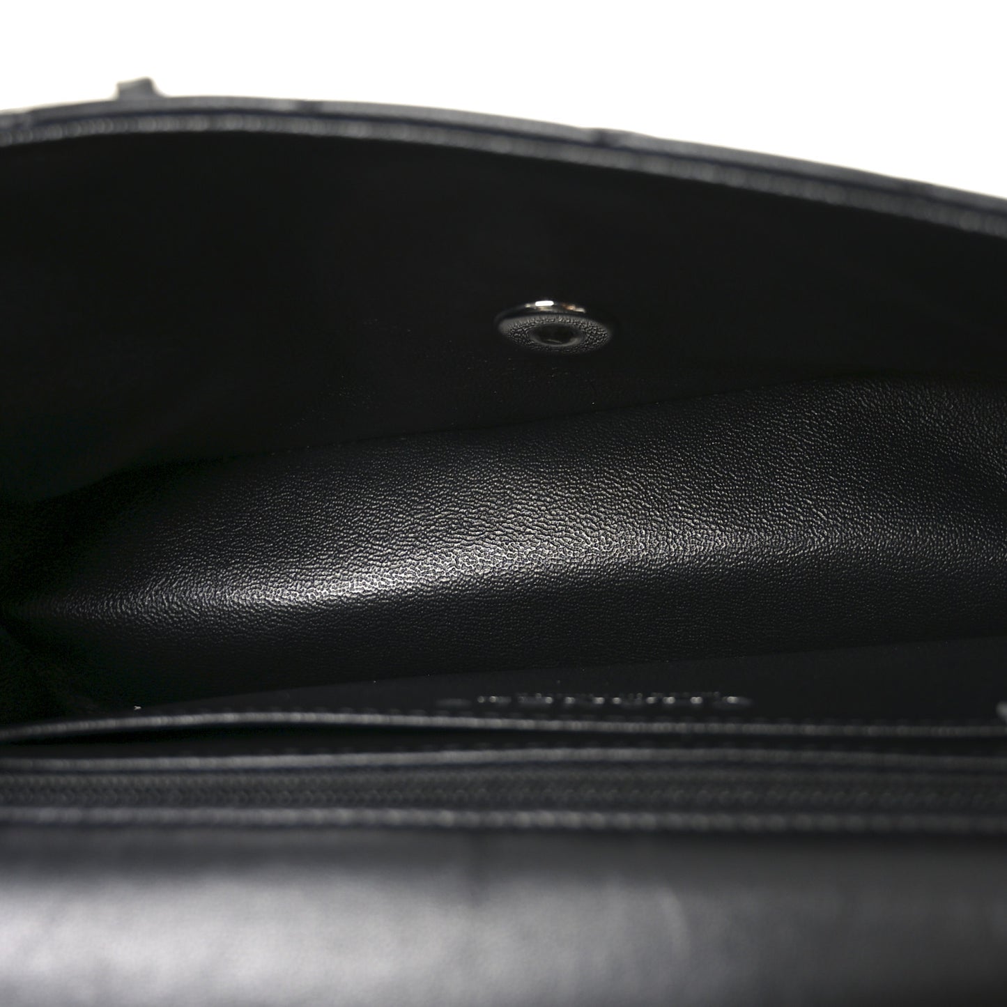 Lambskin Quilted Mini Rectangular Flap Black