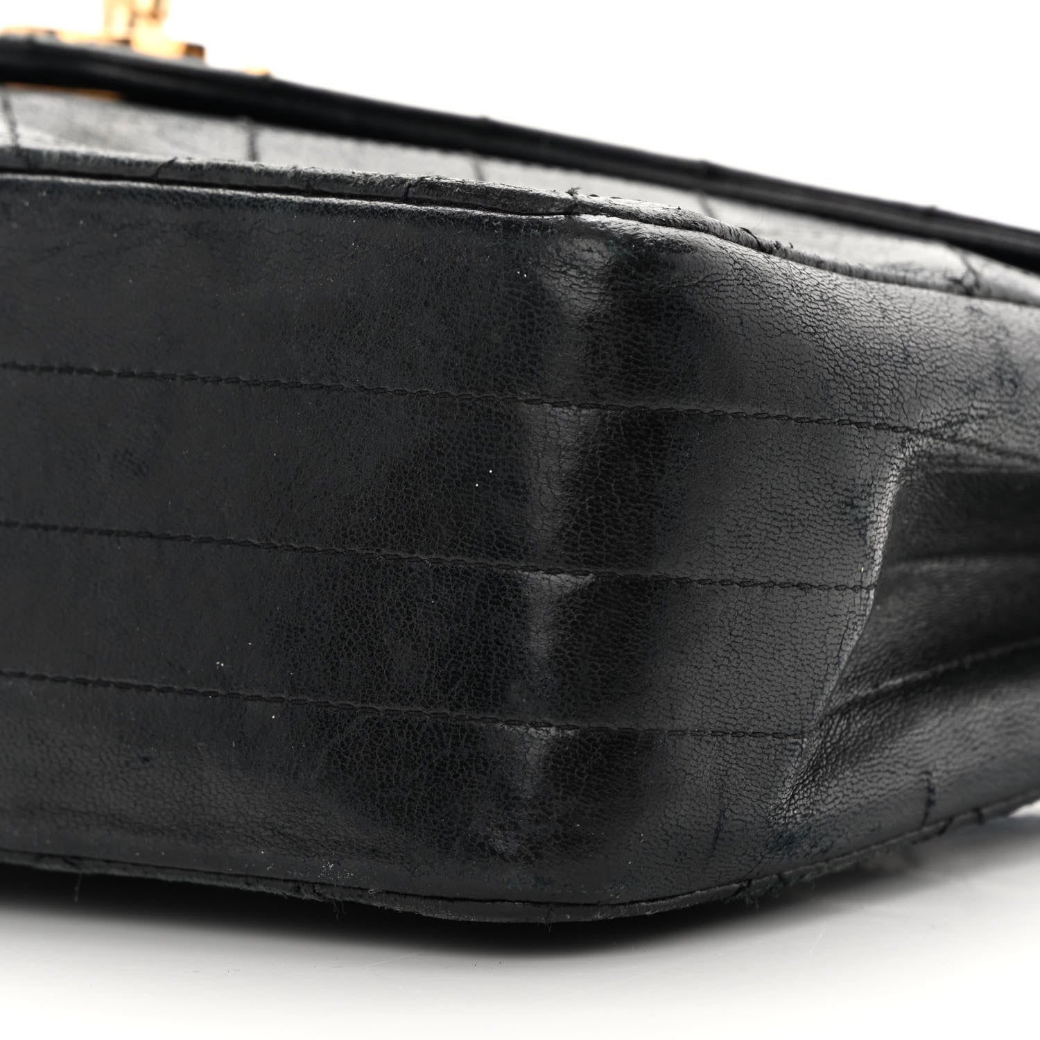 Chanel Lambskin Diamond Stitch Envelope Single Flap Black 11 of 23