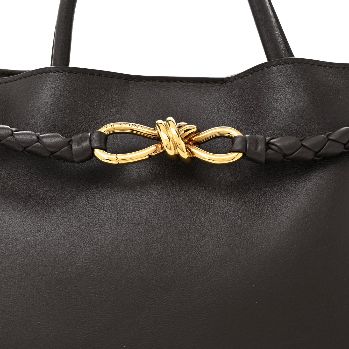 Silky Calfskin Medium Andiamo Shoulder Bag Fondant
