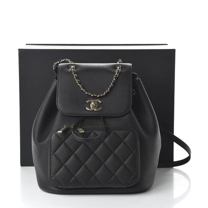 Chanel Caviar Quilted Business Affinity Backpack Black 10 of 10
