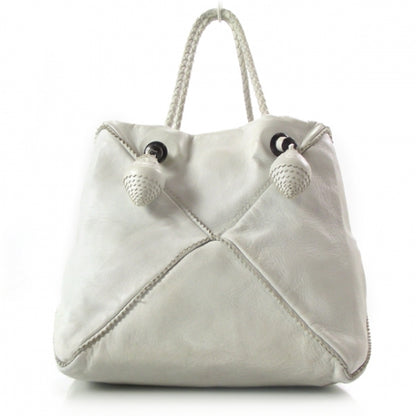 Bottega Veneta Leather Tassel Bag Bianca 1 of 11