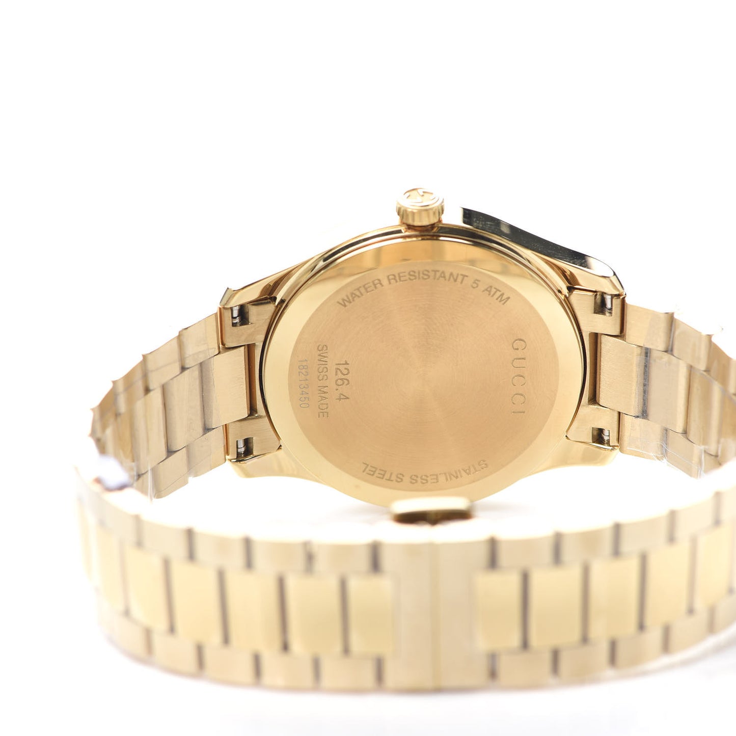 Stainless Steel 38mm G-Timeless Diamante Quartz Watch Gold