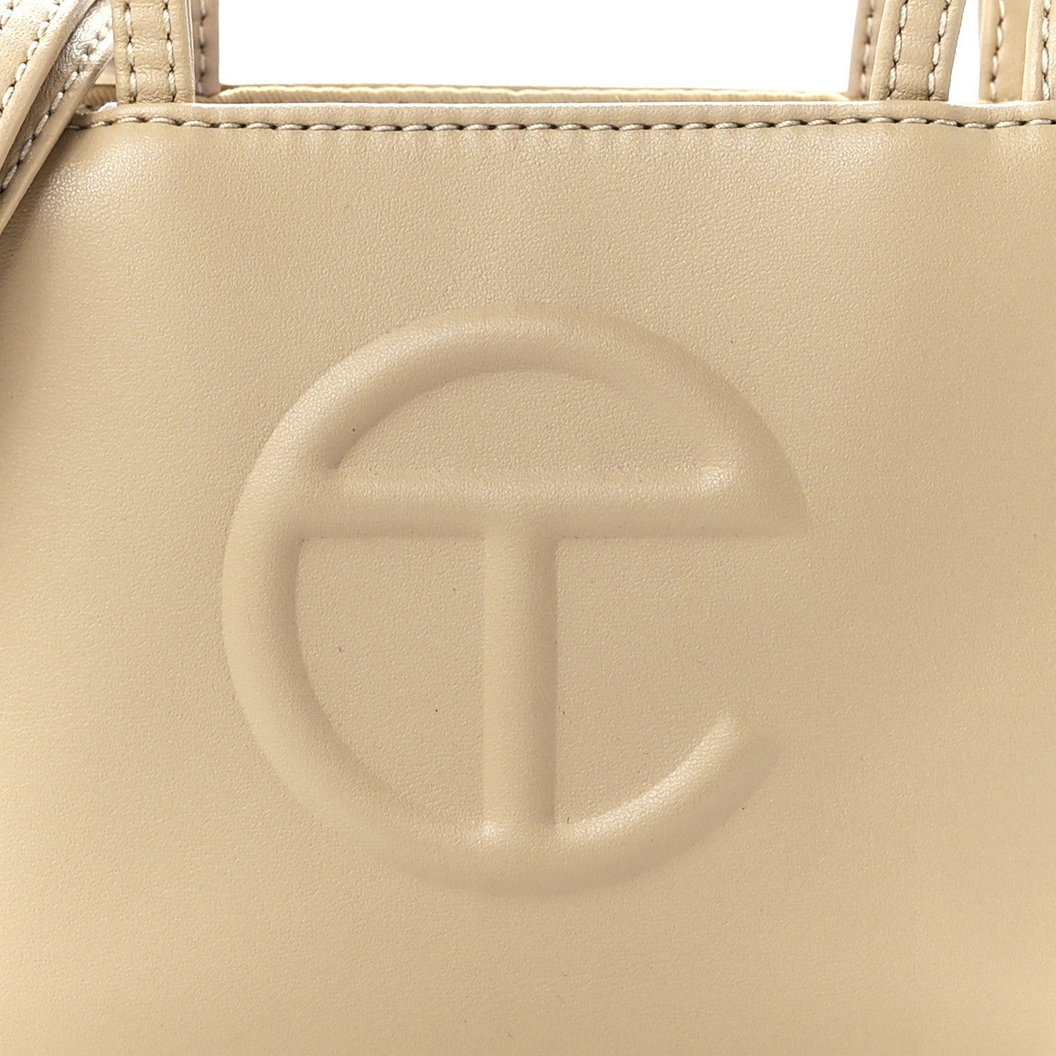 Telfar Vegan Leather Small Shopping Bag Cream 8 of 11