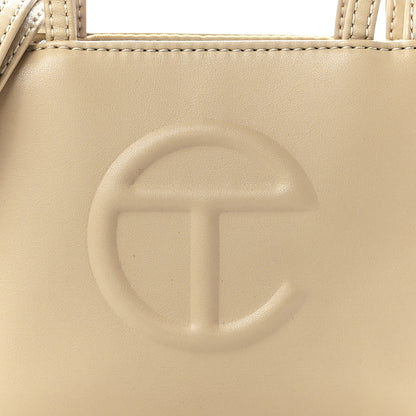 Telfar Vegan Leather Small Shopping Bag Cream 8 of 11