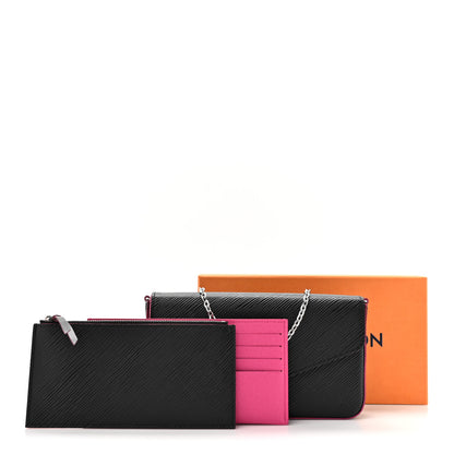 Louis Vuitton Epi Pochette Felicie Black Hot Pink 13 of 13