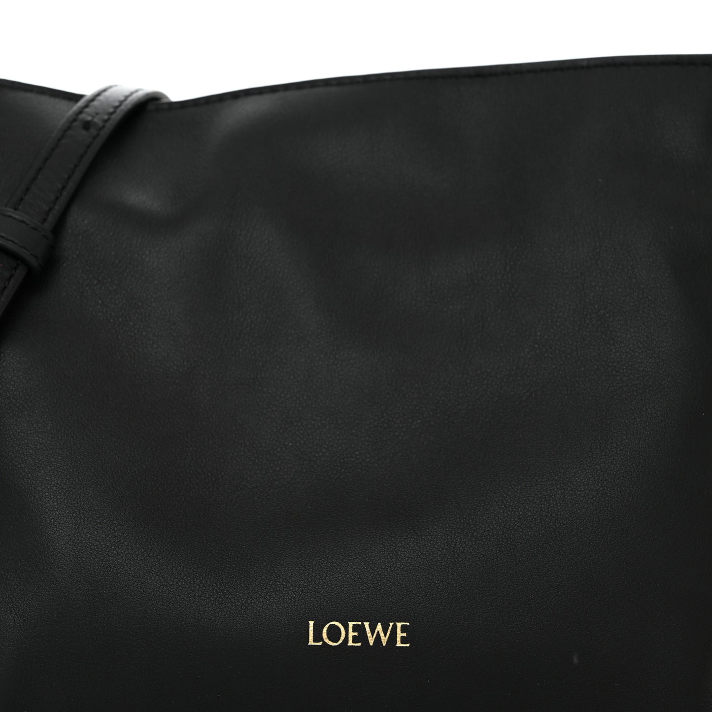 Calfskin Mini Flamenco Knot Clutch Black