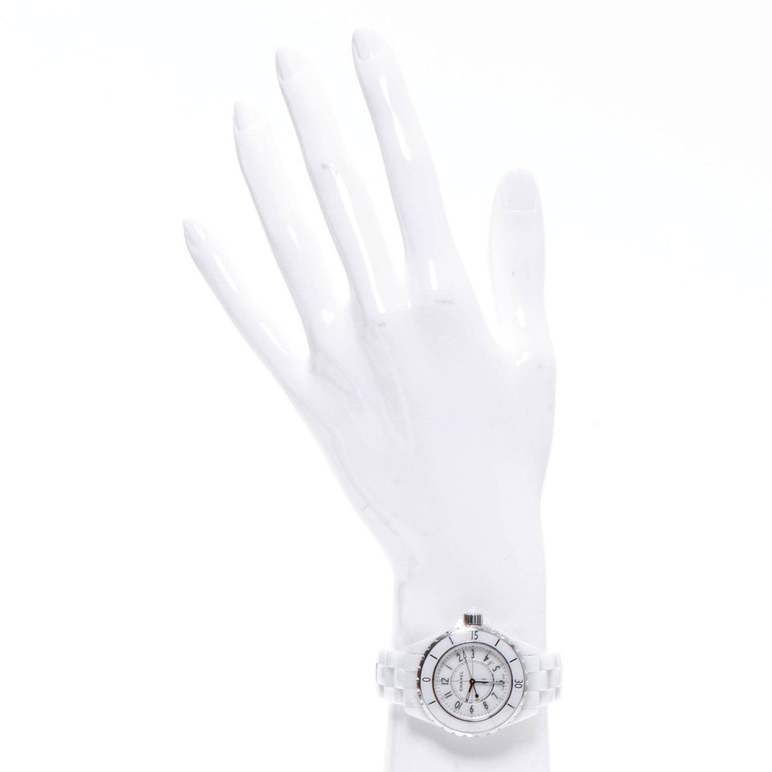 Chanel Stainless Steel Ceramic 33mm J12 Quartz Watch White 2 of 6
