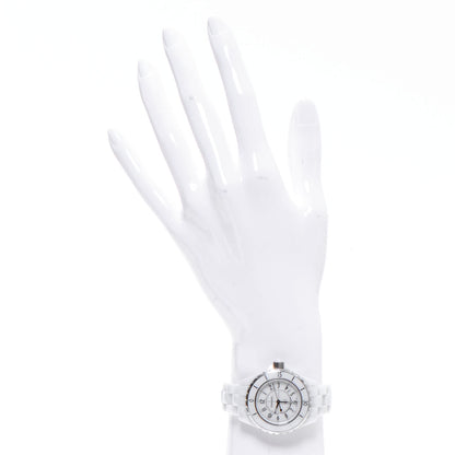 Chanel Stainless Steel Ceramic 33mm J12 Quartz Watch White 2 of 6