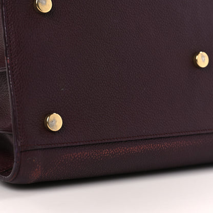 Saint Laurent Grained Calfskin Small Classic Sac De Jour Bordeaux 10 of 11