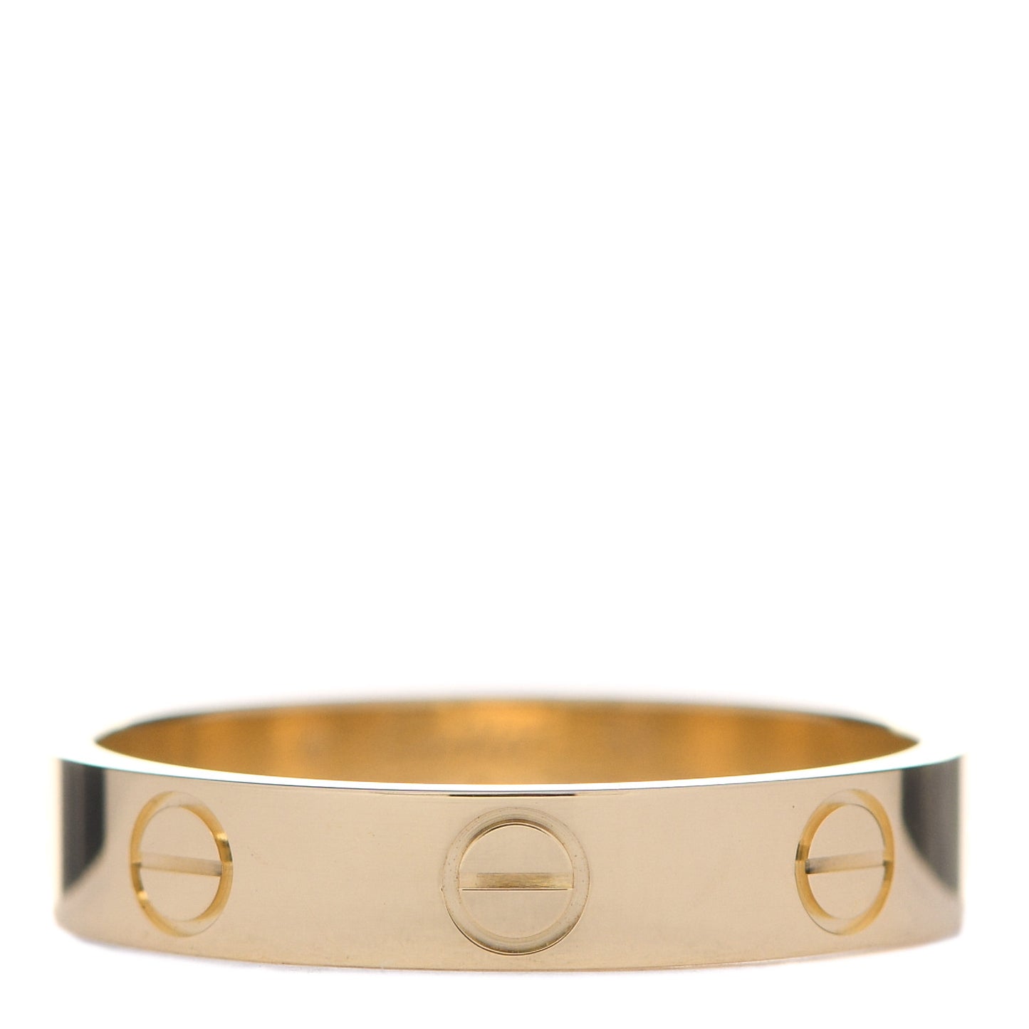 18K Yellow Gold 3.5mm LOVE Wedding Band Ring 52 6