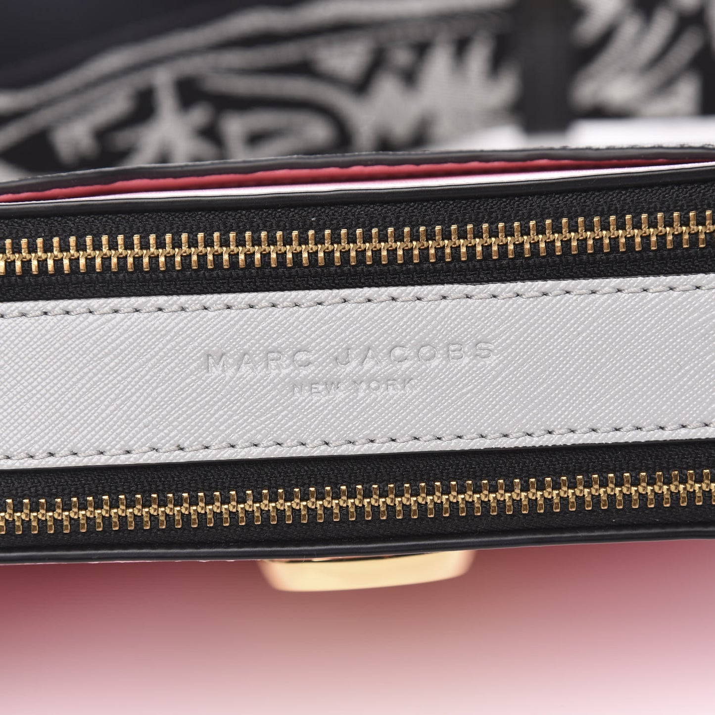 Saffiano Small Snapshot Camera Bag Baby Pink Multicolor