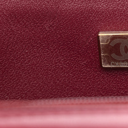 Chanel Lambskin Quilted Mini Rectangular Flap Burgundy 6 of 10