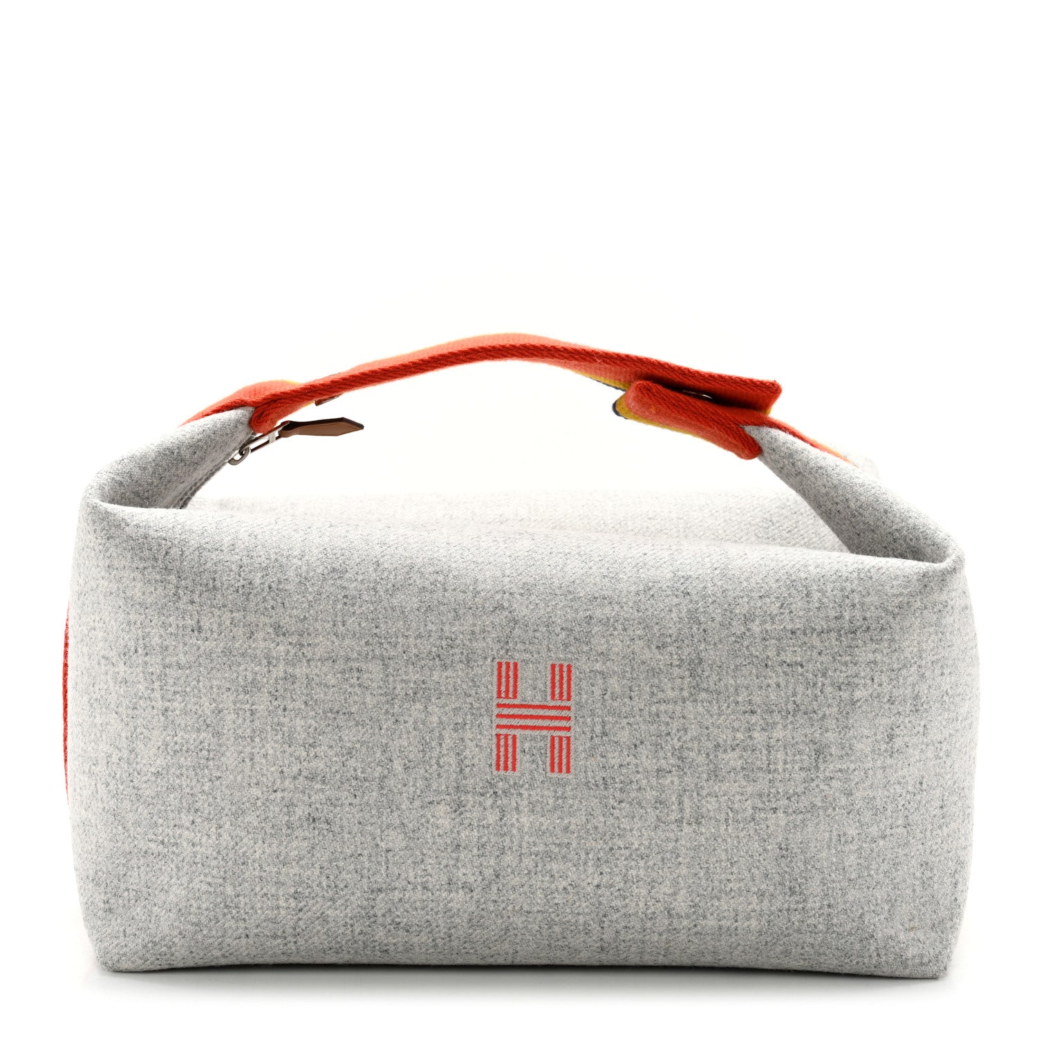 Hermes Canvas Large Bride-A-Brac Pouch Gris Flanelle 1 of 7