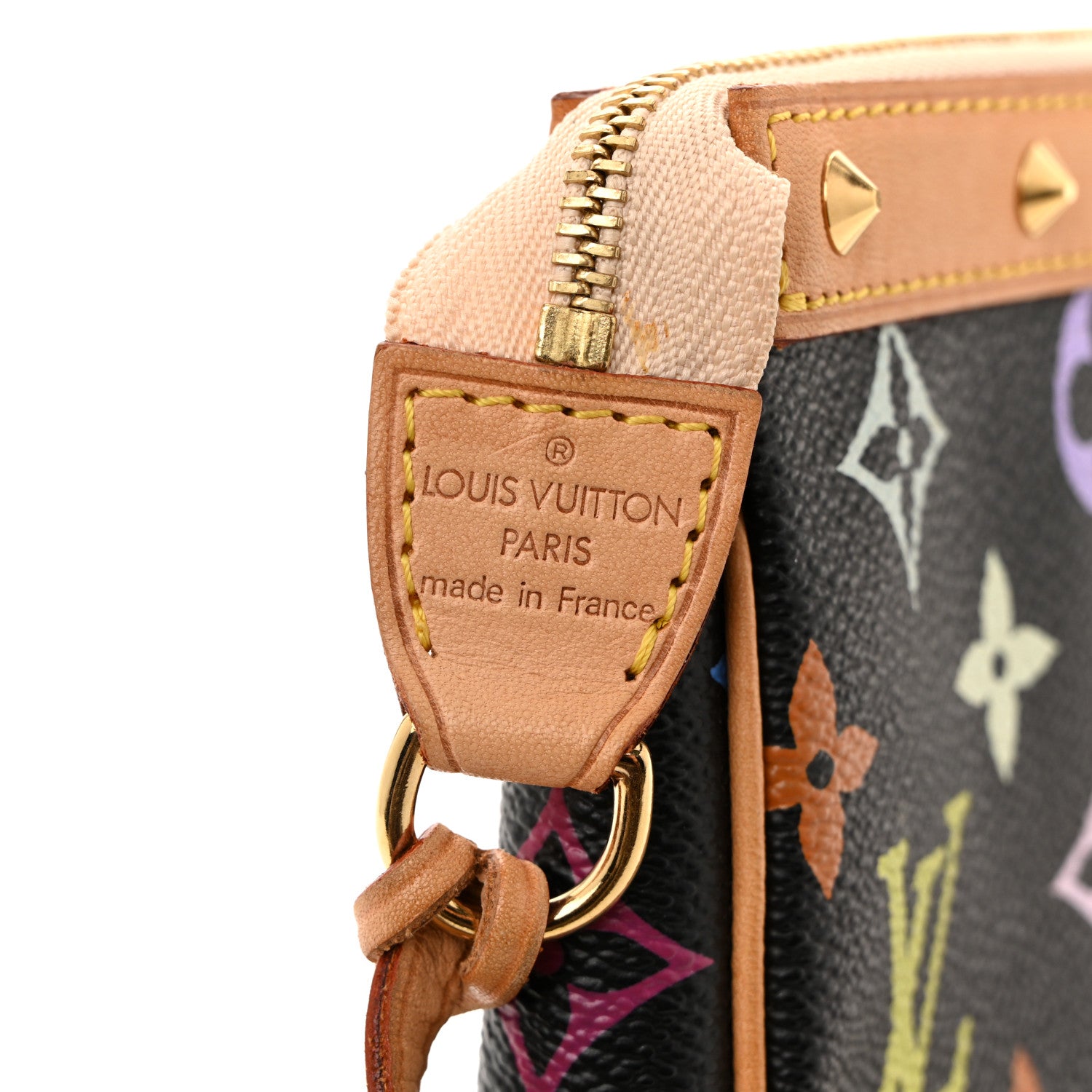 Louis Vuitton Monogram Multicolor Pochette Accessories Black 7 of 13
