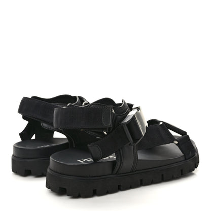 Prada Re-Nylon Sporty Tape Mens Sandals 6 Black 4 of 8