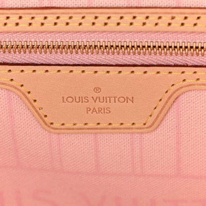 Louis Vuitton Damier Azur Neo Neverfull MM Rose Ballerine 7 of 11
