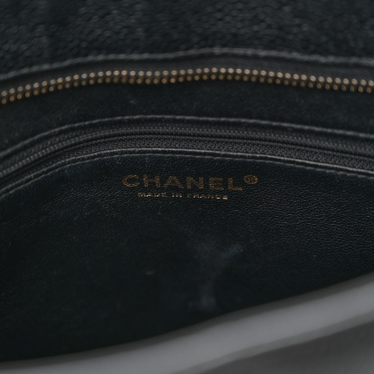 Caviar Quilted Medallion Tote Black