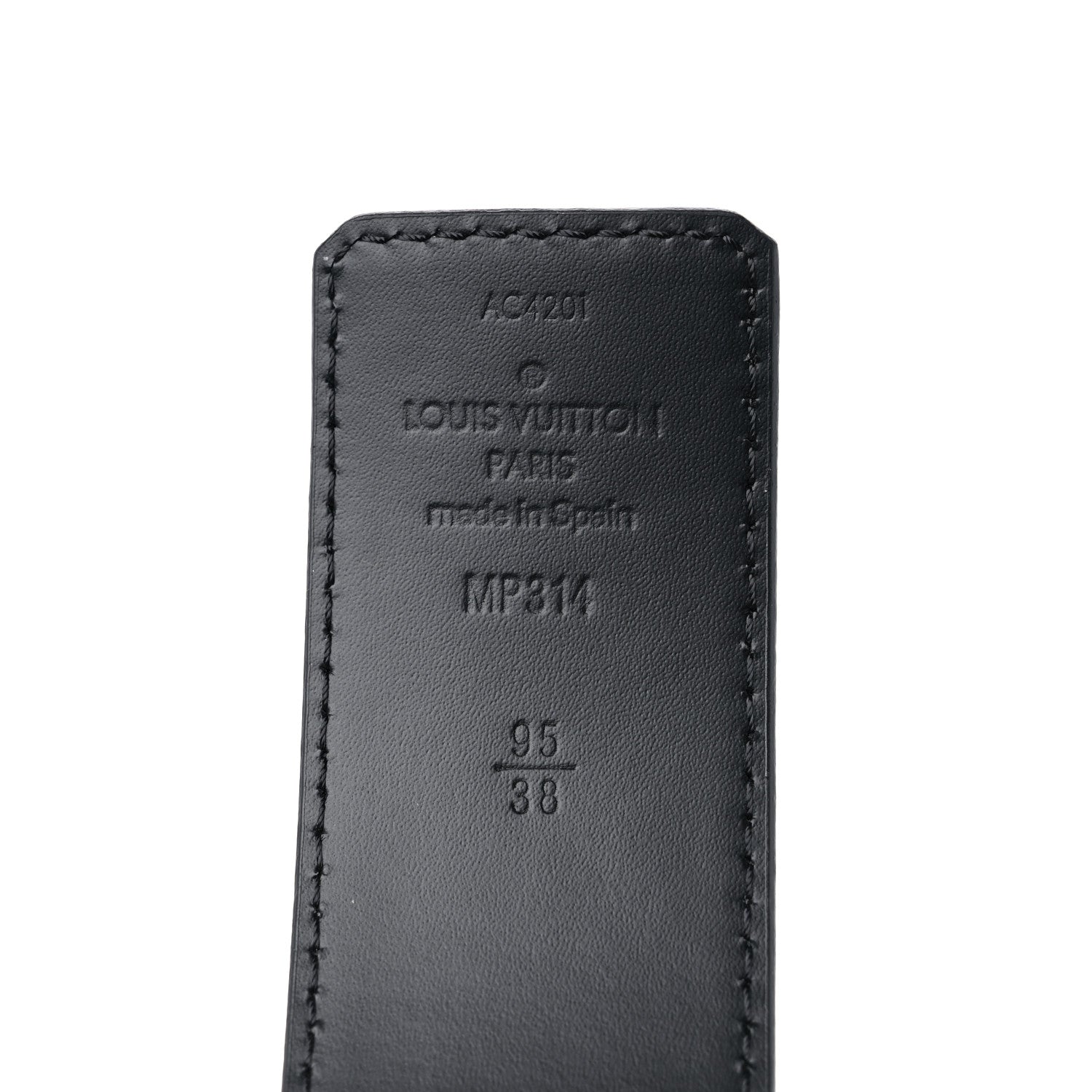 Louis Vuitton Damier Graphite 40mm LV Initiales Belt 95 38 3 of 7