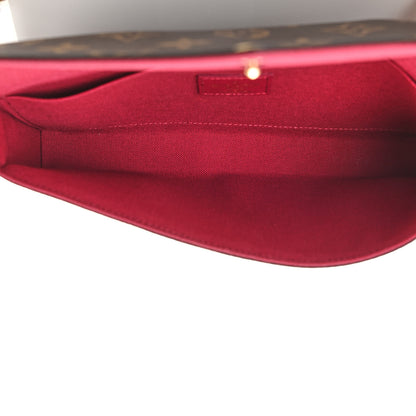 Louis Vuitton Monogram Pochette Felicie Chain Wallet Fuchsia 6 of 11