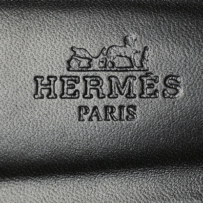 Hermes Toile H Oran Fringe Sandals 37 Prunoir 7 of 9