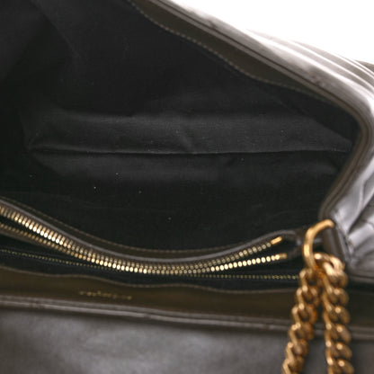 Saint Laurent Calfskin Y Quilted Monogram Medium Loulou Chain Satchel Soil Brown 5 of 8