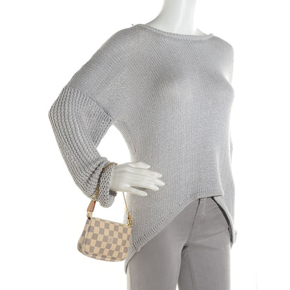 Louis Vuitton Damier Azur Mini Pochette Accessories 2 of 7