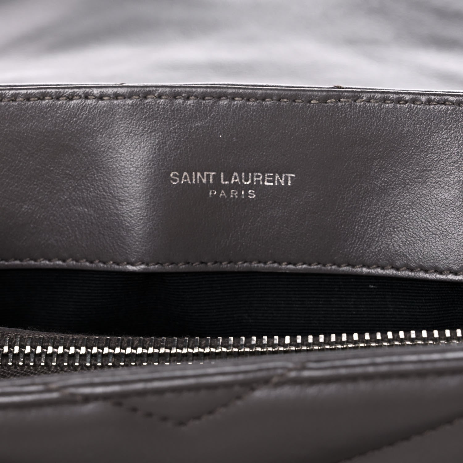 Saint Laurent Calfskin Y Quilted Monogram Small Loulou Chain Satchel Earth 6 of 20