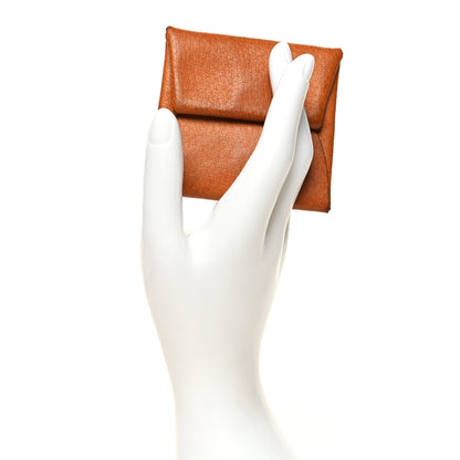 Hermes Peau Porc Bastia Coin Purse Toffee 2 of 11
