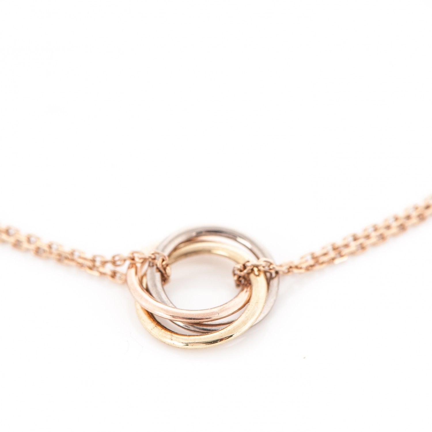 Cartier 18K Pink Yellow White Gold Trinity Bracelet 3 of 6