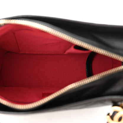 Chanel Aged Calfskin Quilted Small Gabrielle Hobo Black 5 of 11