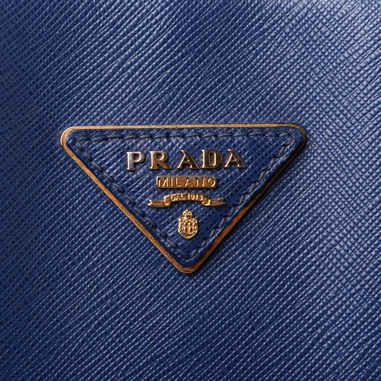 Prada Saffiano Lux Large Promenade Tote Bleuette 9 of 11