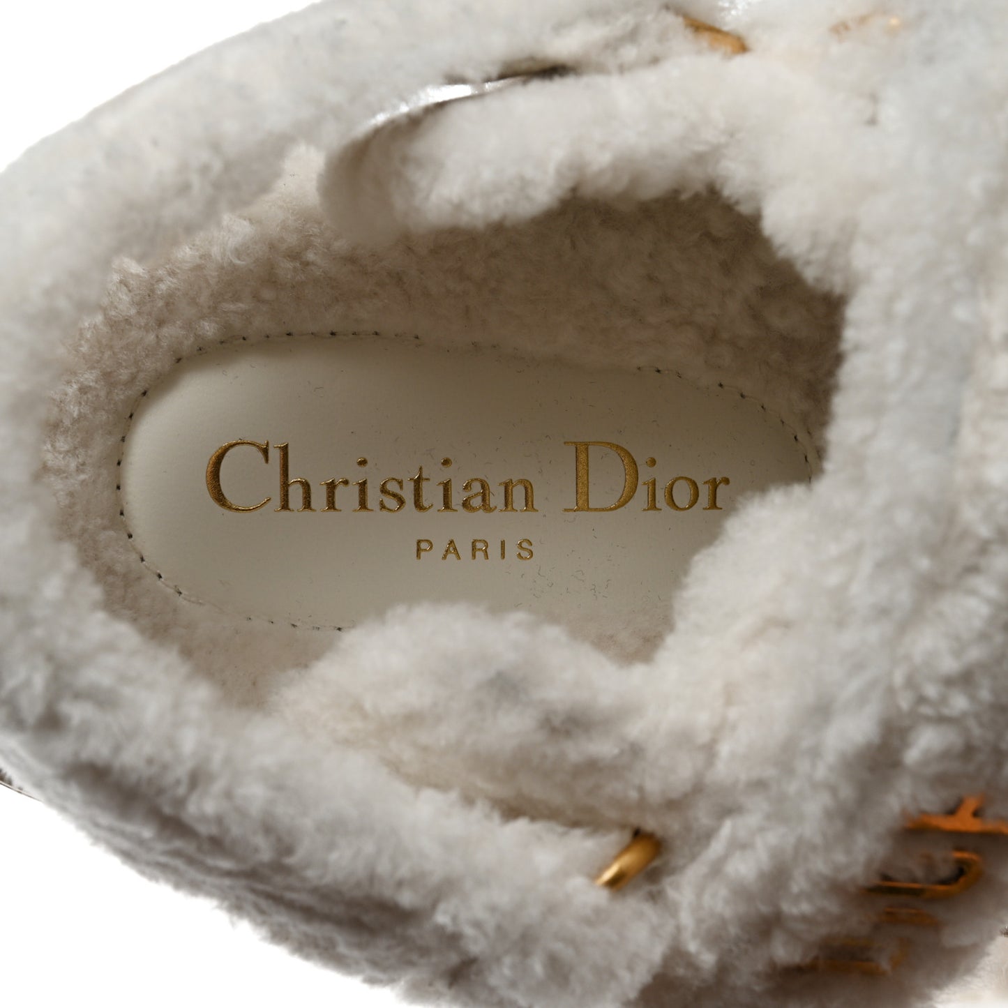 Shearling Dioract 10mm Sandals 37 Off White