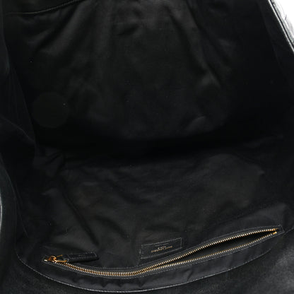 Saint Laurent Lambskin Quilted Maxi Icare Shopping Tote Black 6 of 10