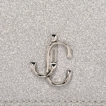 Jimmy Choo Coarse Glitter Calfskin Palace Wallet Silver 7 of 11