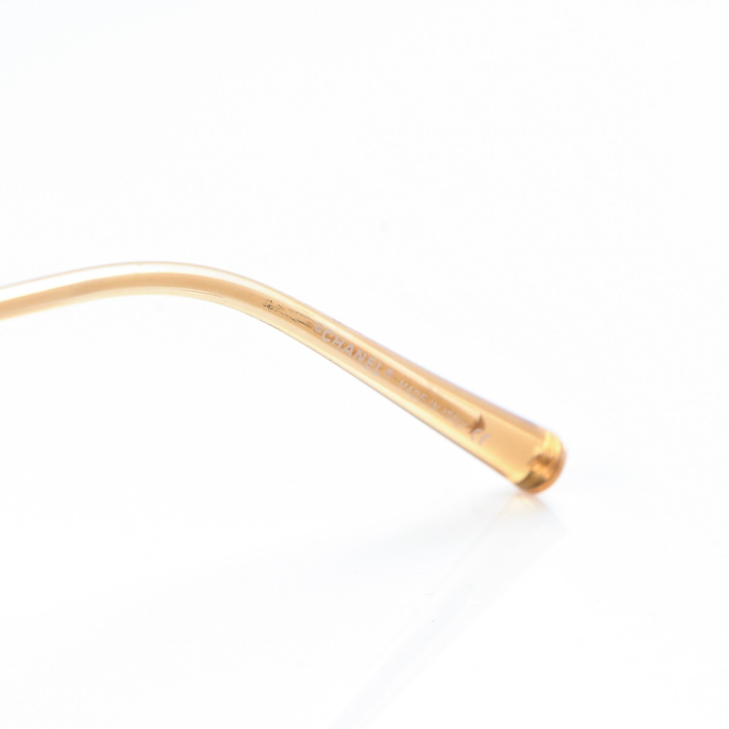 Chanel Crystal CC Logo Sunglasses 4073-B Gold 6 of 7