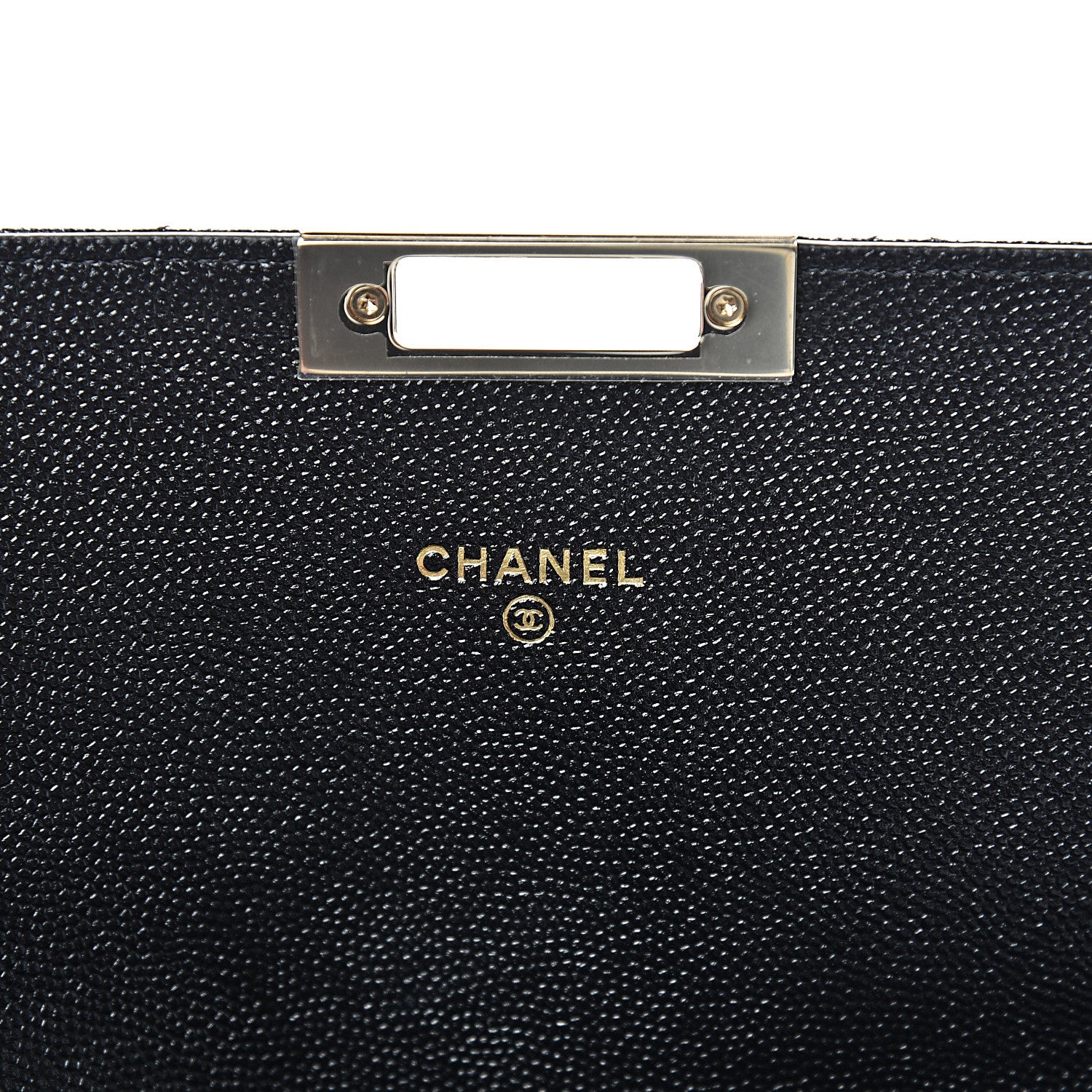 Chanel Caviar Quilted Medium Golden Class Pouch Black 5 of 7