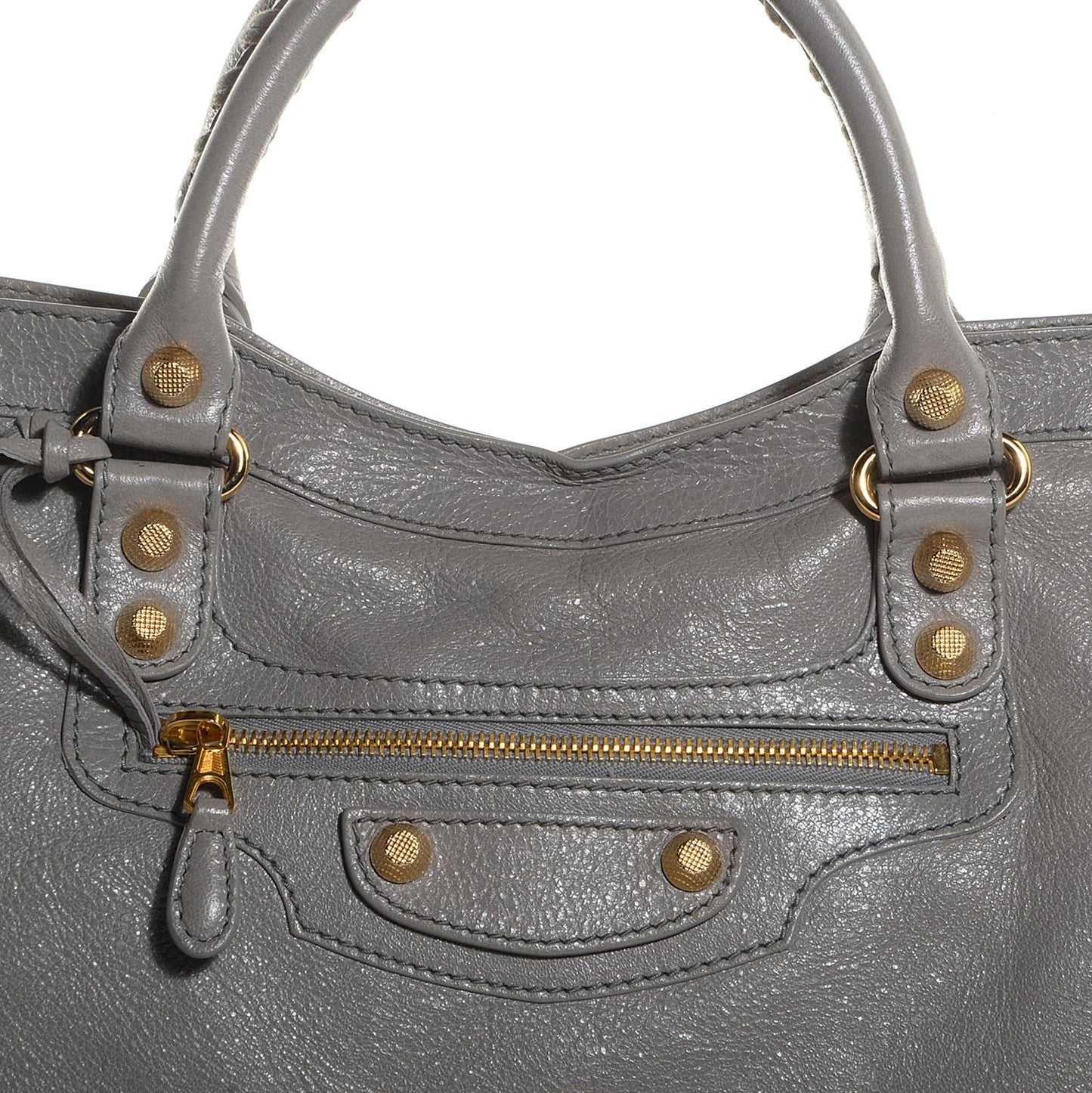 Agneau Giant 12 Gold Hardware City Gris Pyrite