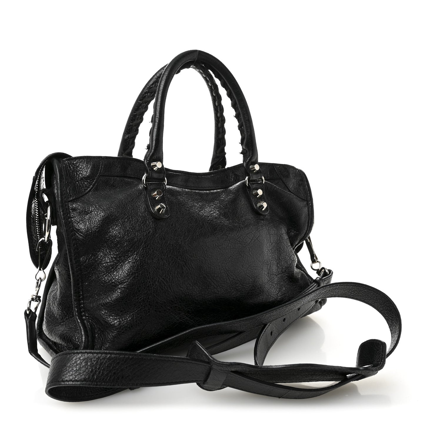 Agneau Classic Silver Hardware S City Black