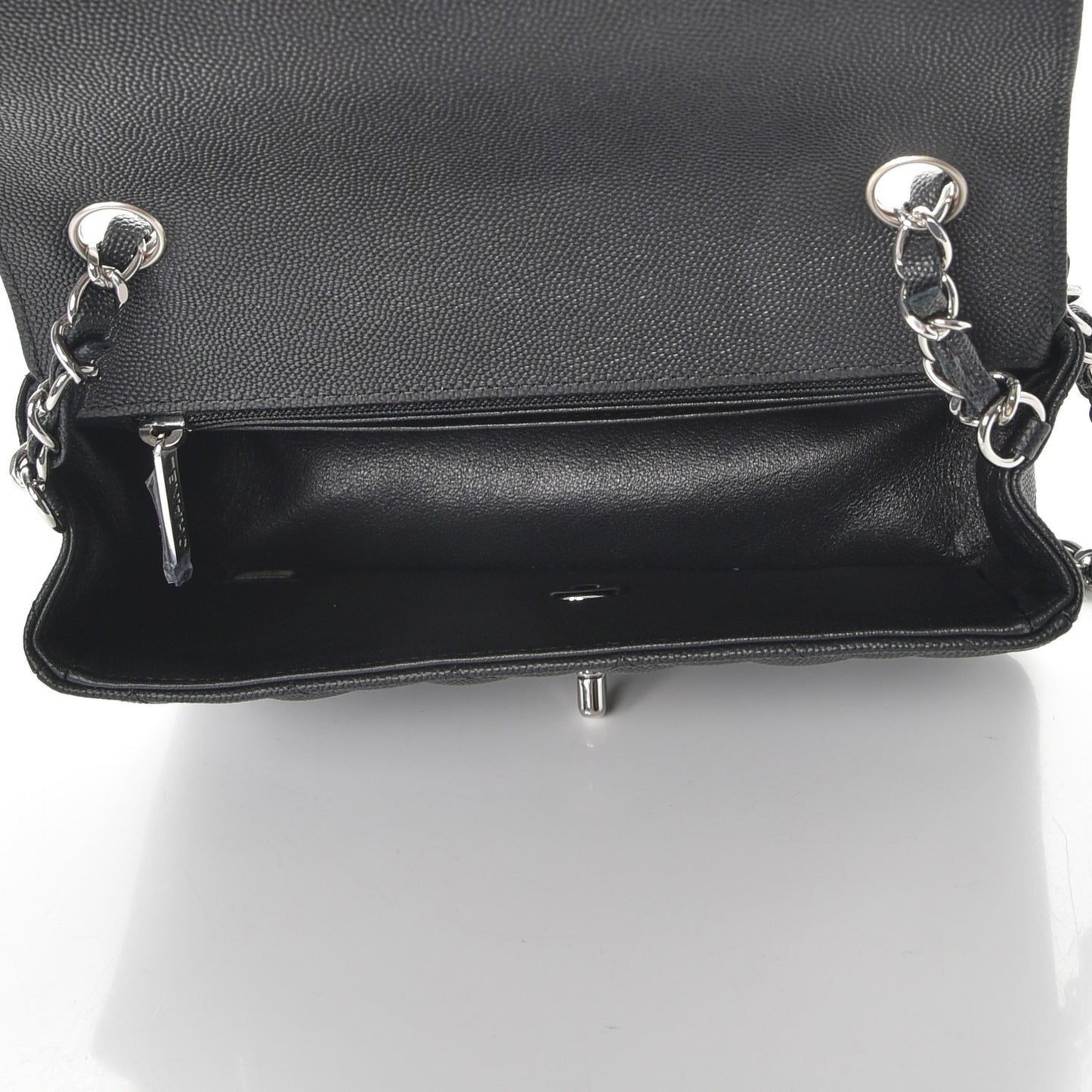 Caviar Quilted Mini Rectangular Flap Black