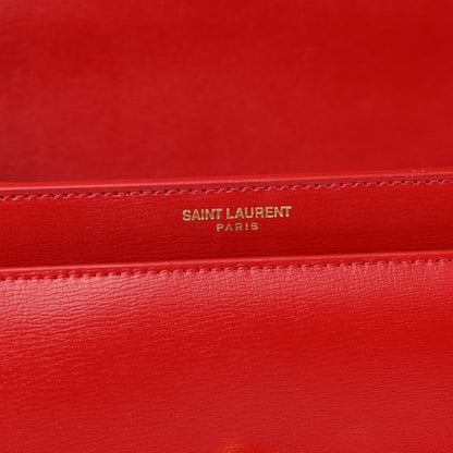 Saint Laurent Calfskin Medium Monogram Sunset Rouge Eros 11 of 11