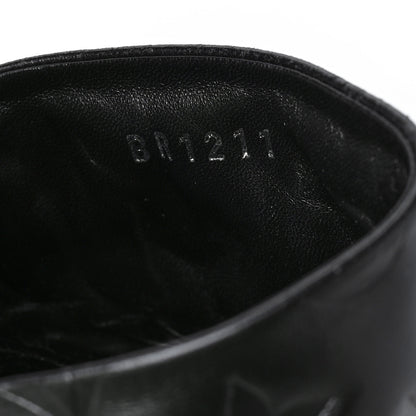Louis Vuitton Lambskin Embossed Monogram Revival High Heel Mules 40 Black 8 of 8